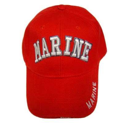 US MARINE CORPS SEAL SEMPER FI MARINES RED HAT CAP OSFA  