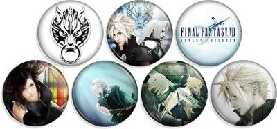 FINAL FANTASY VII ADVENT CHILDREN Pin Button Badges  