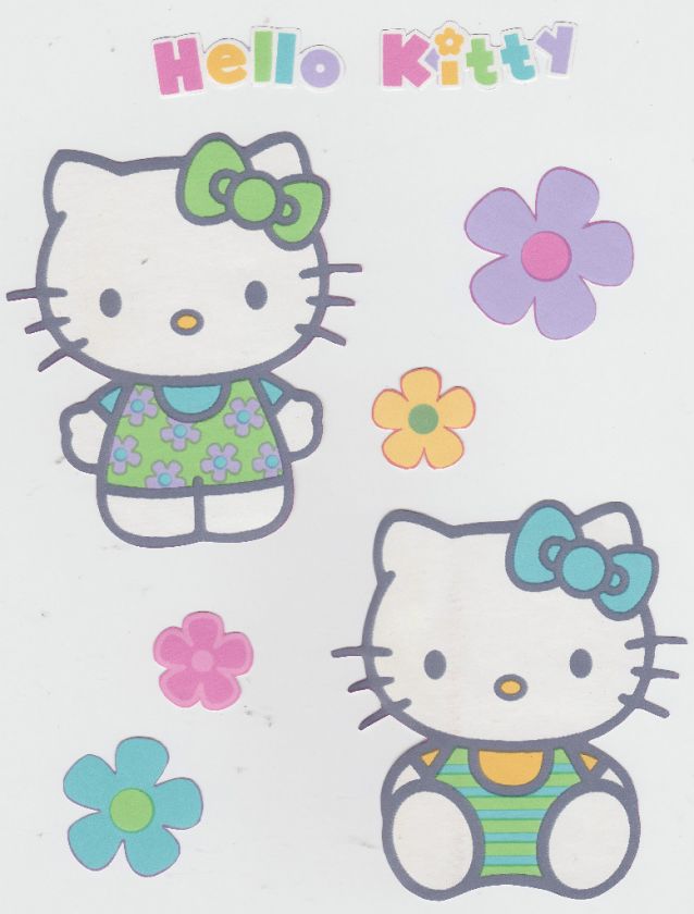 HELLO KITTY SANRIO WALLIES WALLPAPER BORDER CUT OUTS  