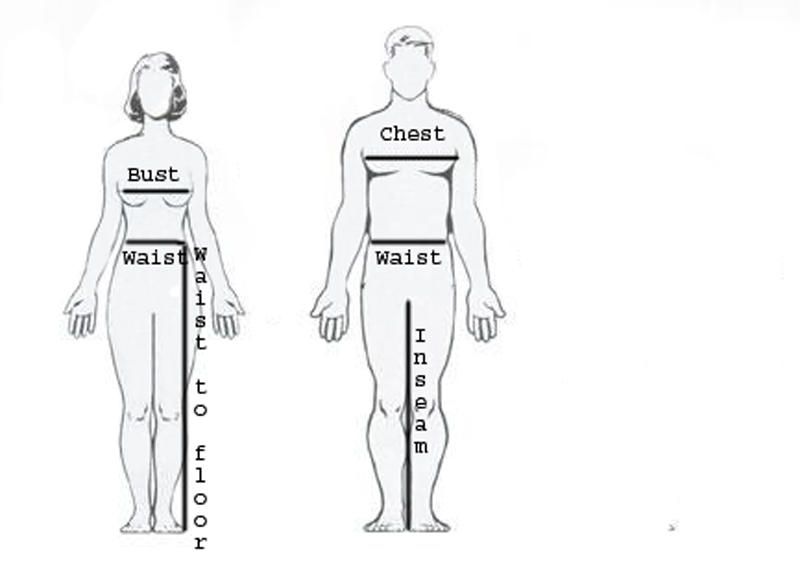 pay extra people to accommodate in shop customers size chart