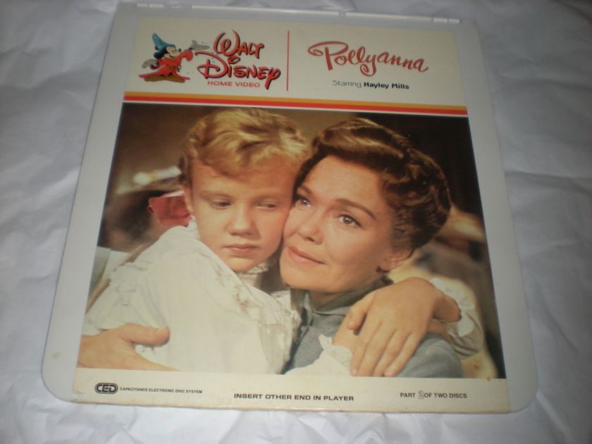   DISNEY POLLYANNA HAYLEY MILLS HOME VIDEO PART 2 COLLECTIBLE DISC CED