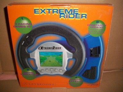 HANDHELD GAME, RACING CAR, EXTREME RIDER, SOUND & VIBRATES, EXCALIBUR 