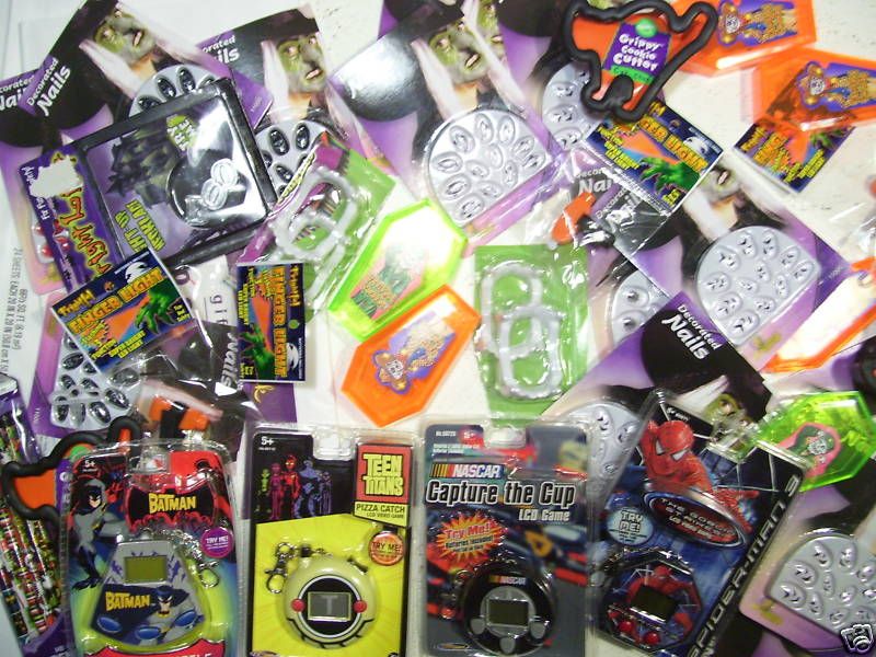 PARTY SUPPLIES, FAKE NAILS, BATMAN, NASCAR, LCD GAMES +  