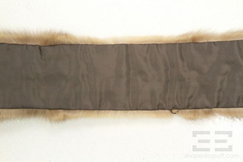 Alper Richman Furs Brown Russian Sable Fur Shawl  