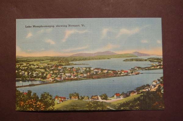 Lake Memphremagog & Newport VT Vintage Postcard  