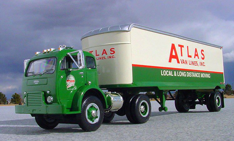 VR   ATLAS VAN LINES 3000 Semi Truck   First Gear  