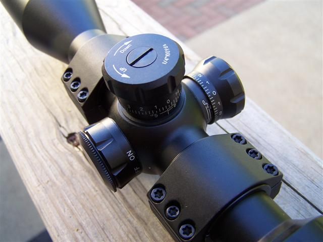 VISM 3 9x42 Scope Red Laser Mil Dot High Rings  