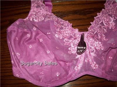 NWT BALI LACE DESIRE UNDERWIRE MINIMIZER BRA 3573 38DDD  