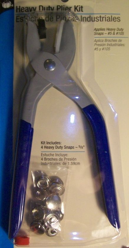   NEW DRITZ HEAVY DUTY PLIER KIT ~ APPLIES HEAVY DUTY SNAPS  #5 & #105