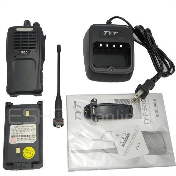   Walkie Talkie UHF 7W 16CH Two Way Radio TYT 500 Business Police  