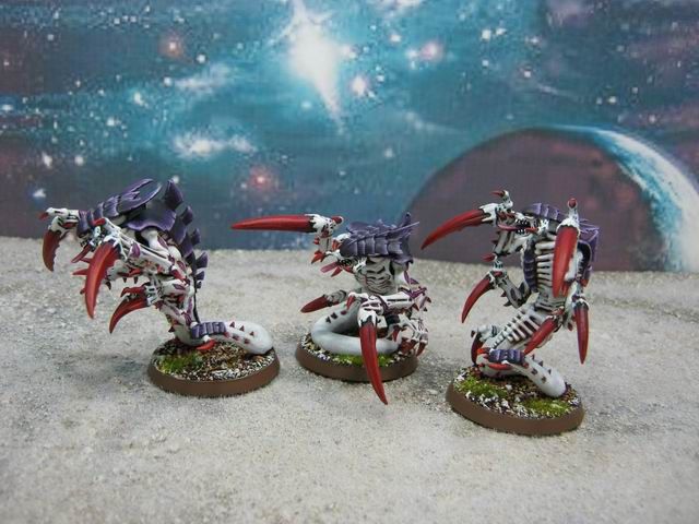 Warhammer DPS painted Tyranid Ravener Brood TY030  