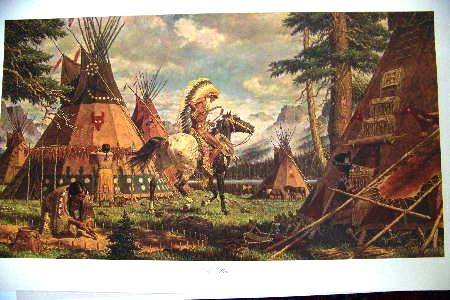 ARNOLD FRIBERG HER HERO S/N LDS NATIVE AMERICAN  