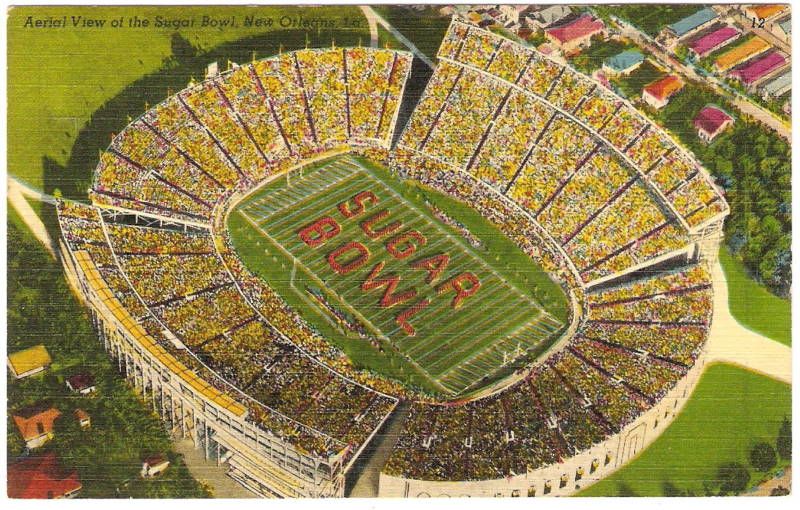 Old Photo PC SUGAR BOWL ~ TULANE STADIUM New Orleans LA  