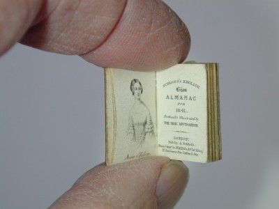 Antique Miniature Book   Schlosss English Bijou Almanac 1841 In Slip 