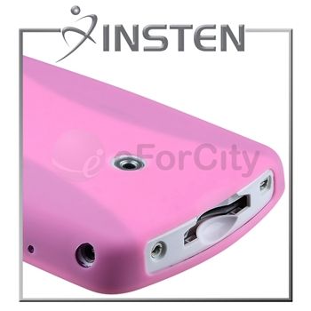 Screen Protector Guard+Insten Baby Pink Rubber Skin Case Soft Cover 