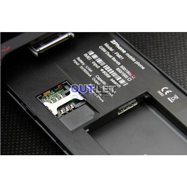 New Dual Sim Backup Battery Case Cover FOR iPhone 4 4G  
