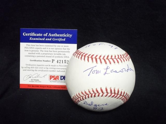 TOMMY LASORDA SIGNED AUTO BASEBALL BALL PSA/DNA HOF 97 DODGERS #2 