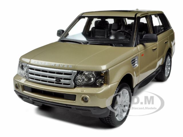 RANGE ROVER SPORT GOLD 1/18 DIECAST MODEL CAR BY BBURAGO  