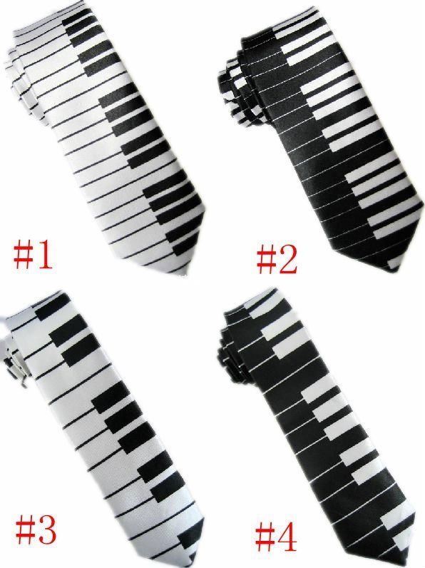 Polyester Piano keyboard SKINNY Tie 2 Buy 1 Get 1 FREE  