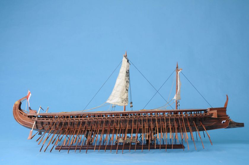 Greek Trireme 42 MUSEUM quality wooden ship model  