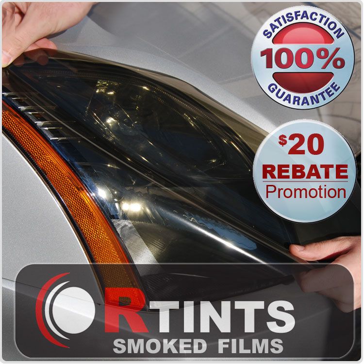 Headlight Tint Film Overlay Smoke Tints G35 Sedan 05 06  