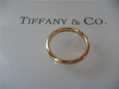 Tiffany & Co. 18K Y/G Wedding Band Ring  