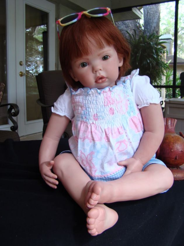 REBORN TODDLER TIBBY DONNA RUBERT HUMAN HAIR GENESIS  