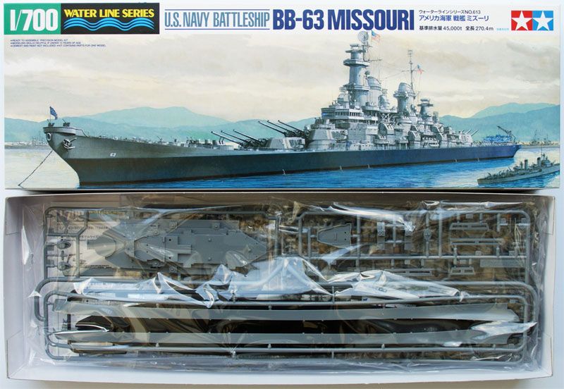 Tamiya 31613 US Navy Battle Ship BB 63 MISSOURI 1/700 scale kit  