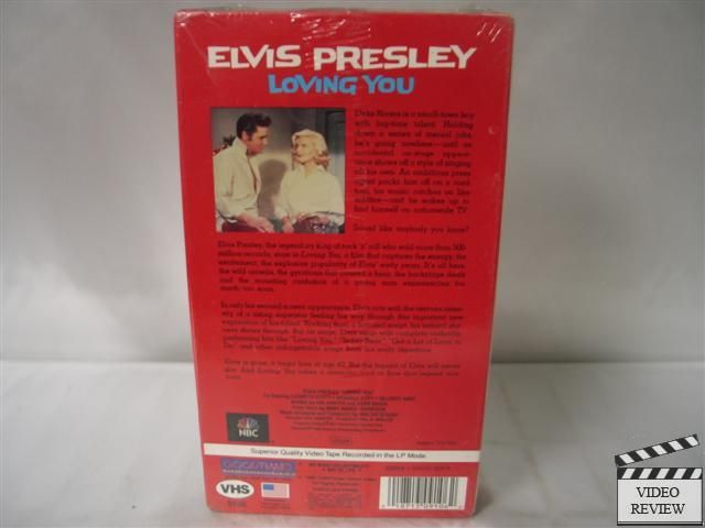 Loving You VHS NEW Elvis Presley, Lizabeth Scott  