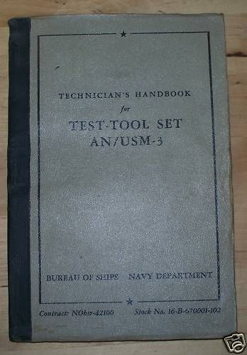 US DEPT COMMERCE RADIO INSTRUMENTS & MEASUREMENTS BOOK  