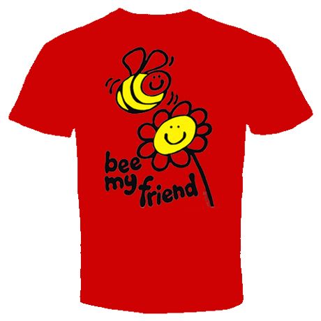 bee my friend lovely cute t shirt funny cool love happy  