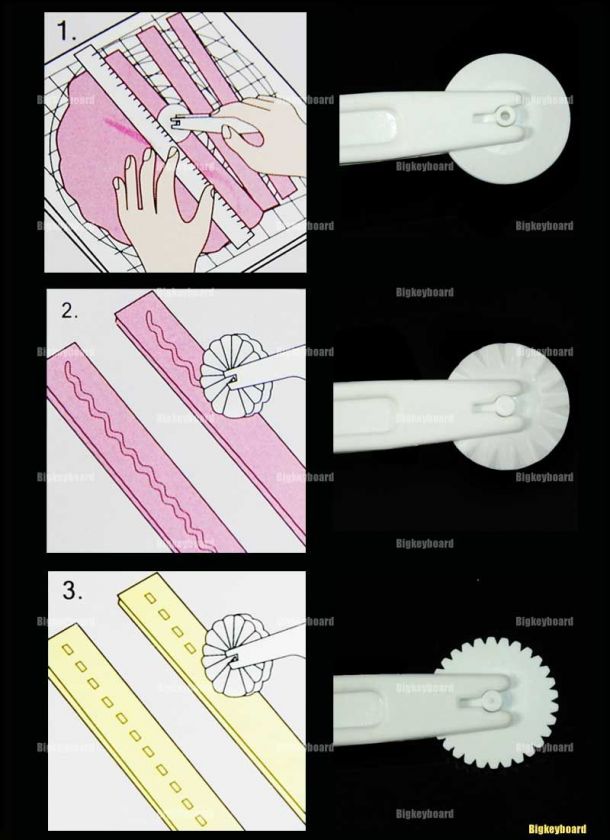   Decorating Sugar Craft Making Wheel Embosser Cutter Tool Set  