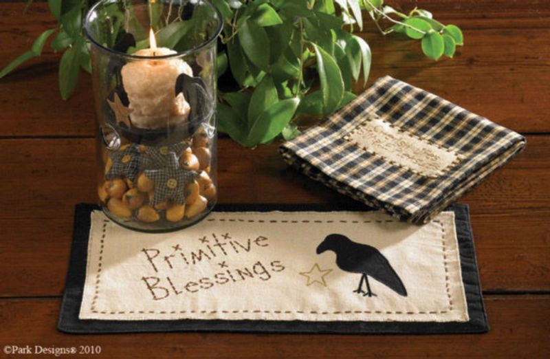 New Park Designs Primitives Blessings Crow Accent Mat  