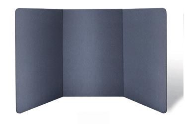 FOOT WIDE TABLETOP 3 FOLD PANEL GRAY/BLACK COLOR  