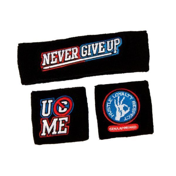 WWE JOHN CENA RISE ABOVE HATE SWEATBAND SET OFFICIAL NEW  