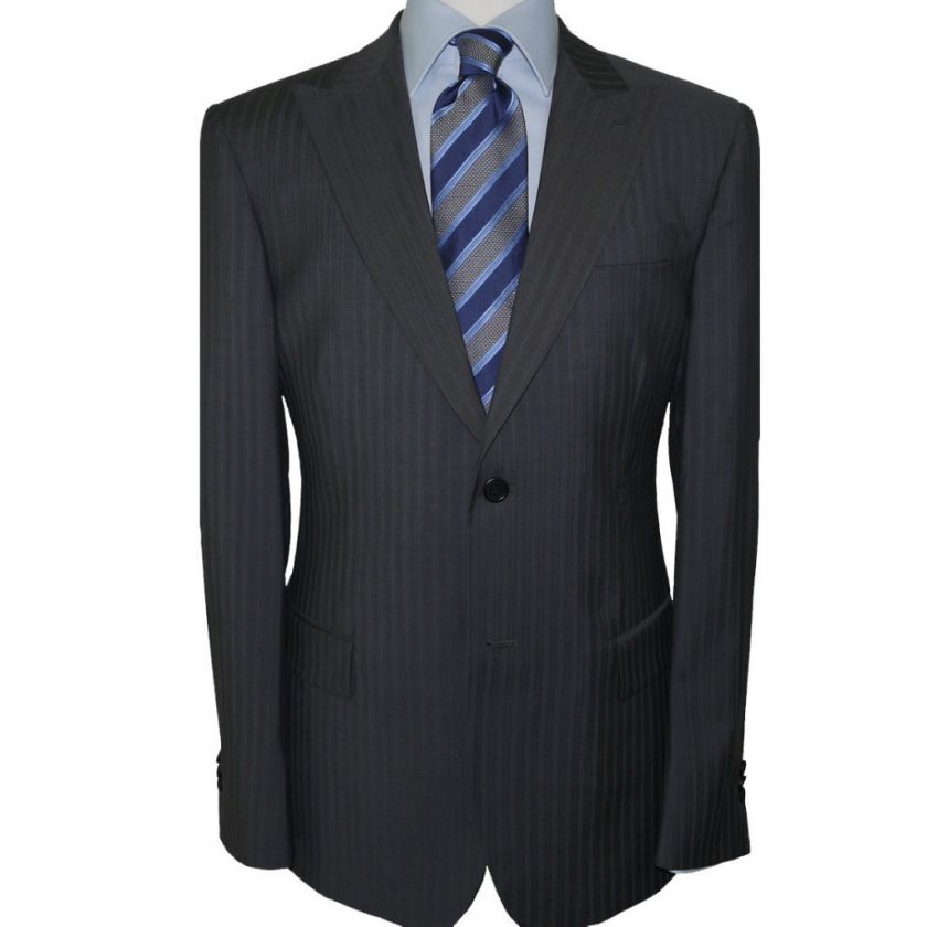 NWT CERRUTI 1881 WOOL MENS SUIT GRAY PINSTRIPE ITALY  