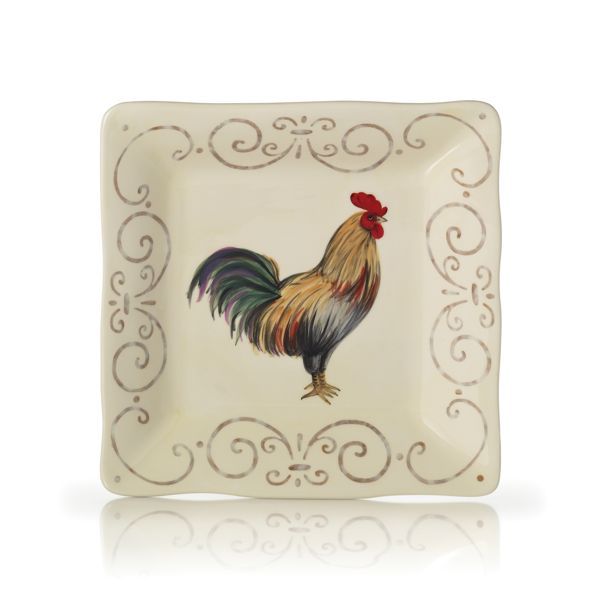 Gourmet Basics by Mikasa Brava Rooster Sq. Salad Plate 885991011415 