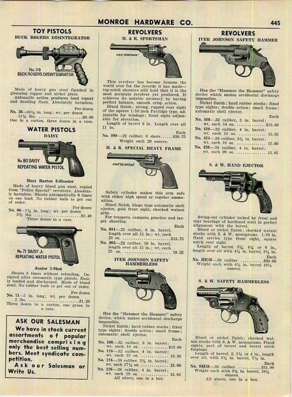 1941 Buck Rogers Disintegrator Toy Pistol Daisy Water a  