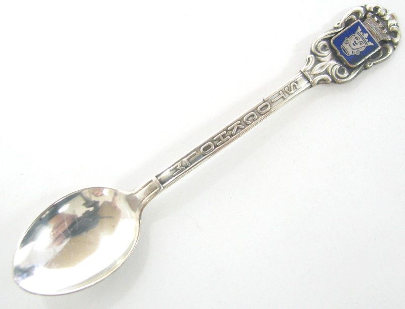 OLD SOUVENIR SPOON STOCKHOLM HALLMARK MEMA 830 x  