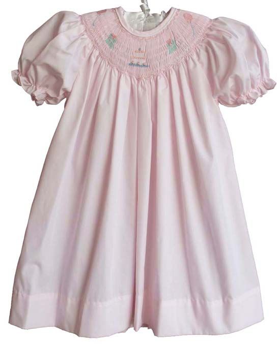 Petit Ami Baby Girls Smocked Birthday Party Dress 24M  