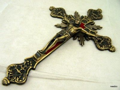 Bronze Wall Cross Crucifix For Church Chapel Catholic  