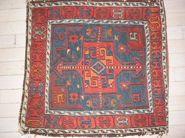 Antique Soumak Bag Shahsavan South Caucasus Rug B 7981  