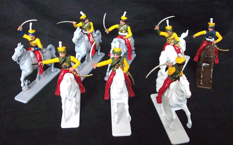 Napoleonic Mameluke Cavalry Hand Painted 1/32 8 figures  