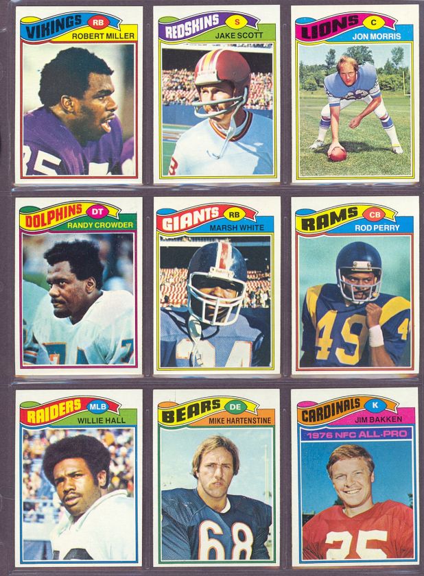 1977 Topps #199 Mike Hartenstine Bears (NM/MT)  