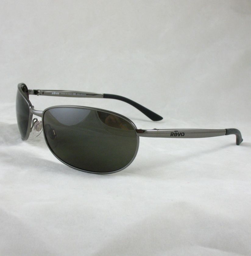 actual pictures revo eyeware model 3074 color polished gun metal frame 