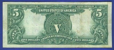 1899 $5.00 *CHIEF* Silver Certificate   BEAUTIFUL Note  