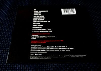 MICHAEL JACKSON CD Bad Special Edition Singapore Release *Rare*  