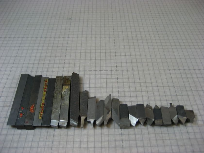   of ATLAS SOUTH BEND LATHE TOOL BITS 5/16 x 5/16 machinist Simmonds HSS