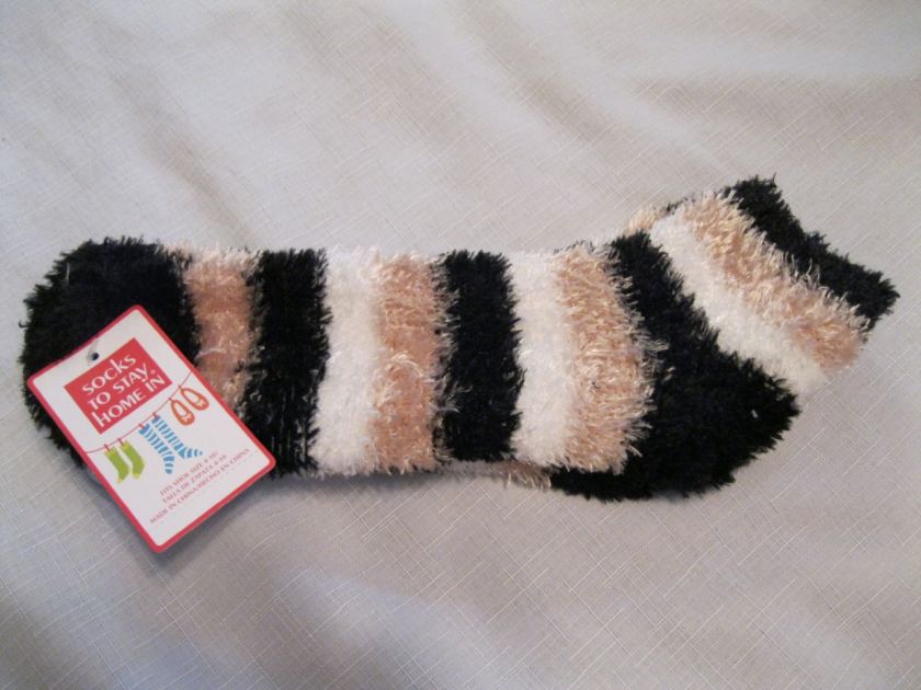 FUZZY SLIPPER SOCKS TO STAY HOME IN WarM CoLoRfUl NWT  