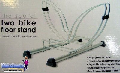 New Delta Seurat Dual 2 Bike Bicycle Garage Floor Stand  